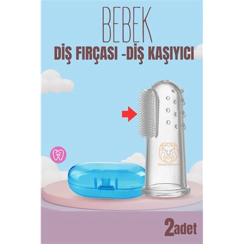 Findit Bebek Diş Fırçası Diş Kaşıyıcı Silikon Kutulu 2 li SET 334813