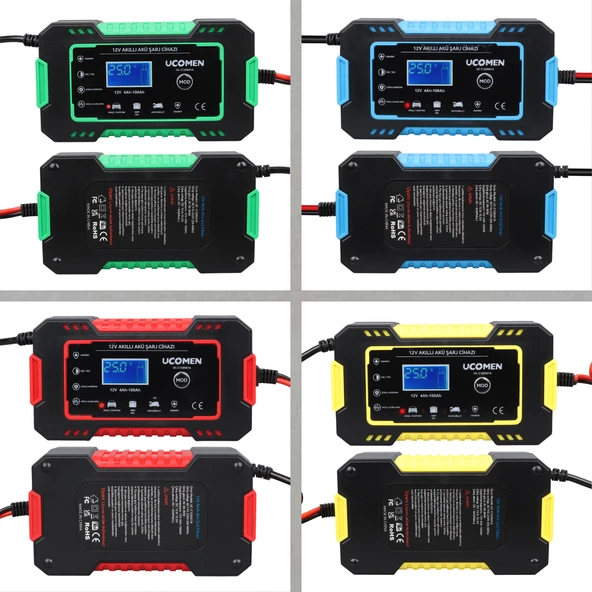 UCOMEN UC-C120501B 12V 6A LCD GÖSTERGELİ AKILLI AKÜ ŞARJ CİHAZI - 3