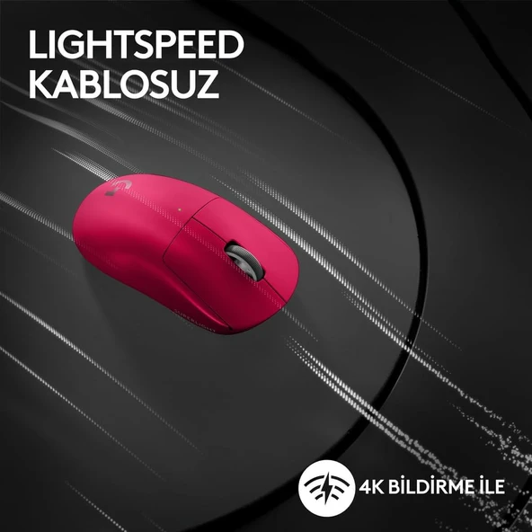 Logitech G PRO X Superlight 2 910-006798 Pembe Lightspeed Hero Şarjlı Optik Kablosuz Oyuncu Mouse OUTLET - 6