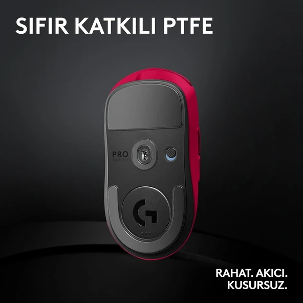 Logitech G PRO X Superlight 2 910-006798 Pembe Lightspeed Hero Şarjlı Optik Kablosuz Oyuncu Mouse OUTLET - 10