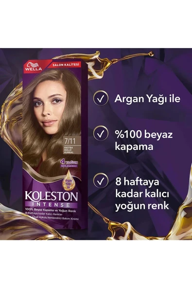 Koleston Intense Saç Boyası 7/11 Ekstra Küllü Kumral - Salon Kalitesi - 6