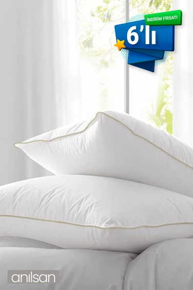 6'lı Nano Jel Yastık, 50x70cm - Otel Yastığı - Sağlıklı Uyku Için En Iyi Yastık Seçeneği