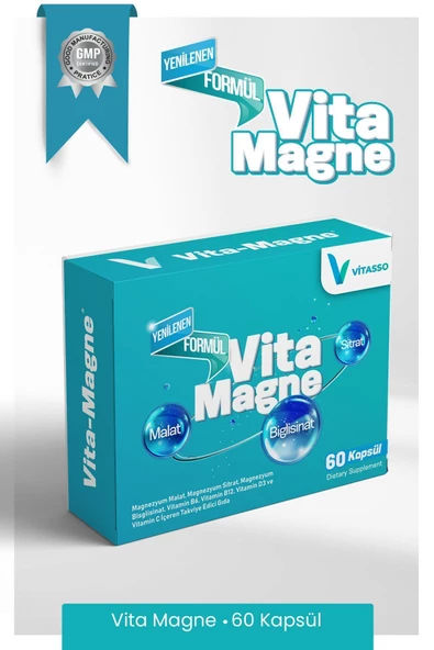 Vita-Magne Magnezyum 60 Kapsül