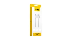 TAKS 5DK34B1 LİGHTNİNG USB KABLO BEYAZ