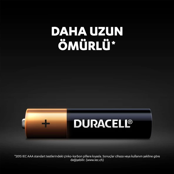 Duracell Alkalin AAA İnce Kalem Pil, 1,5V (LR03 / MN2400), 4’lü Paket - 3