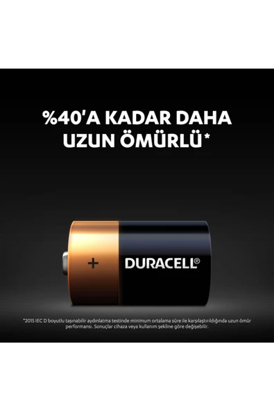 Duracell Alkalin Büyük Boy Pil 2'li Paket - 4
