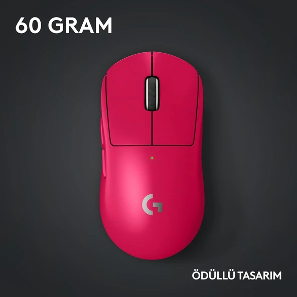 Logitech G PRO X Superlight 2 910-006798 Pembe Lightspeed Hero Şarjlı Optik Kablosuz Oyuncu Mouse OUTLET - 8