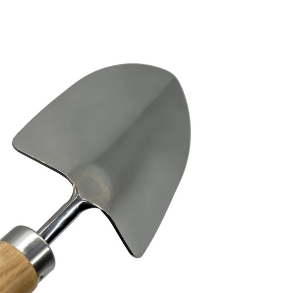 Kürek Bahçe Küreği Bahçıvan Saksı Çiçek Bitki Mini El Küreği Fide Toprak Hobi Geniş Kürek 32 cm - 4