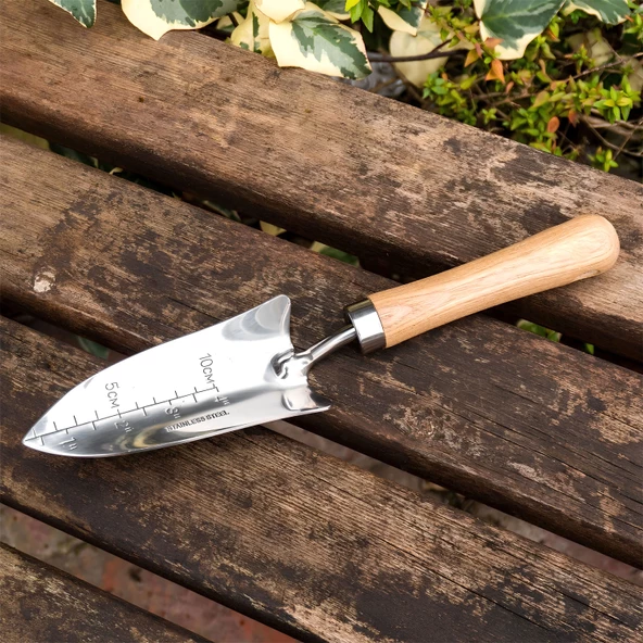 Kürek Bahçe Küreği Ölçekli Bahçıvan Saksı Çiçek Bitki Mini El Küreği Fide Toprak Hobi Dar 32 cm - 5