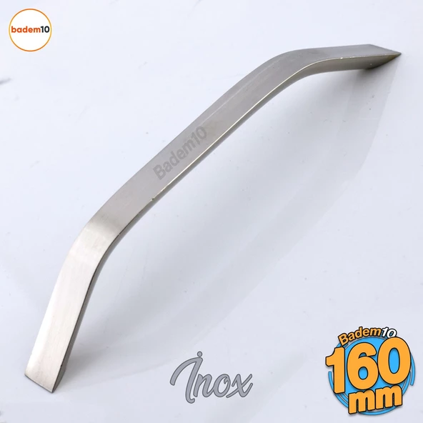 Şahin Metal İnox Kulp 160 mm Mobilya Çekmece Mutfak Dolabı Dolap Kapak Kulpları Kulb Kulpu 16 cm
