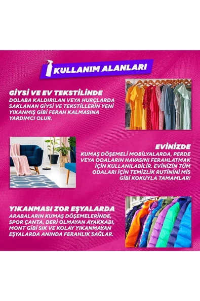 Yumoş Sprey Yıkaması Zor Eşyalar Için Orkide 3 x 450 ml - 7