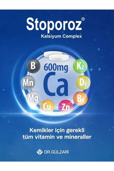 STOPOROZ Kalsiyum Vitamin Mineral Kompleks 60 Tablet - 2
