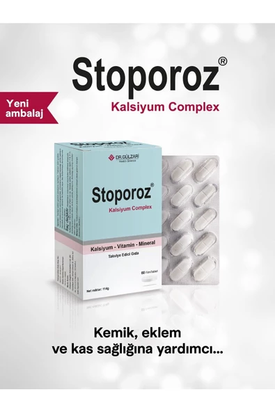 STOPOROZ Kalsiyum Vitamin Mineral Kompleks 60 Tablet