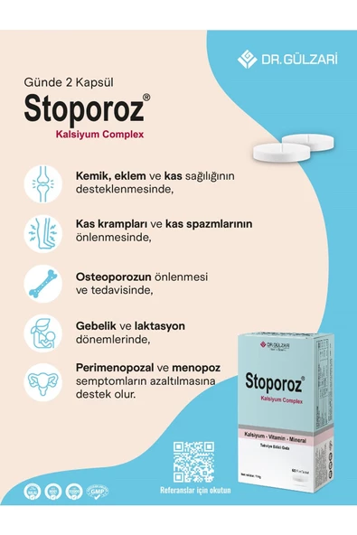 STOPOROZ Kalsiyum Vitamin Mineral Kompleks 60 Tablet - 3