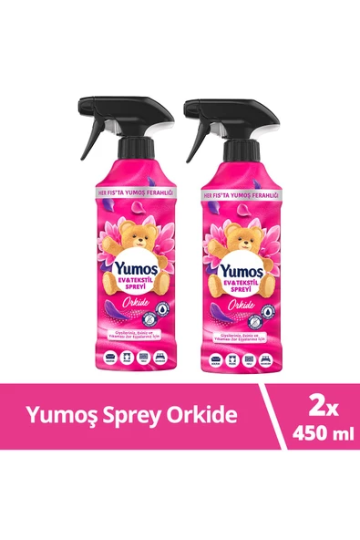 Yumoş Sprey Yıkaması Zor Eşyalar Için Orkide 3 x 450 ml