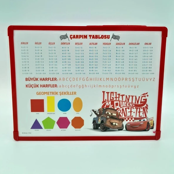 40x30 cm Lisanslı Disney Pixar Abaküslü Yazı Tahtası 4993 - 2