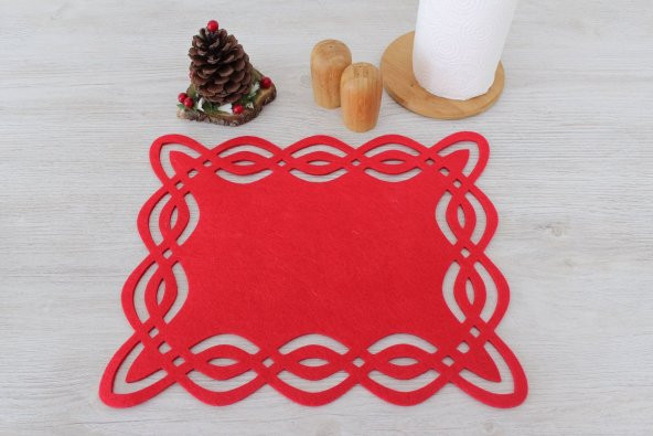 6 Adet Geometrik Kesim Amerikan Servisi 40x33cm - 4