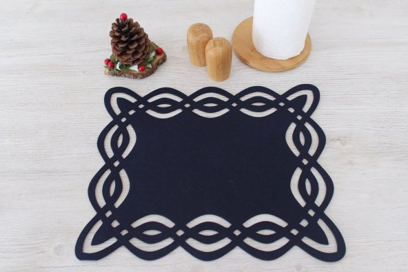 6 Adet Geometrik Kesim Amerikan Servisi 40x33cm - 5