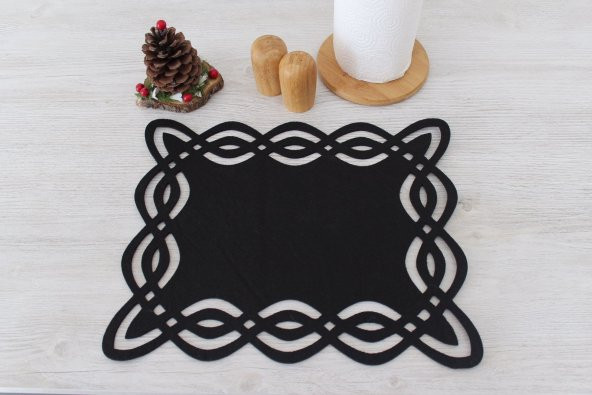 6 Adet Geometrik Kesim Amerikan Servisi 40x33cm - 8
