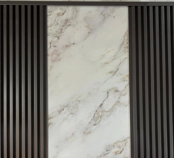 Renkli Duvarlar 100cm ATC Dekoratif Antrasit Gri L Köşe Duvar ÇItası Kapama Çıtası Duvar Lambirisi Paneli L Köşesi - Resim 7