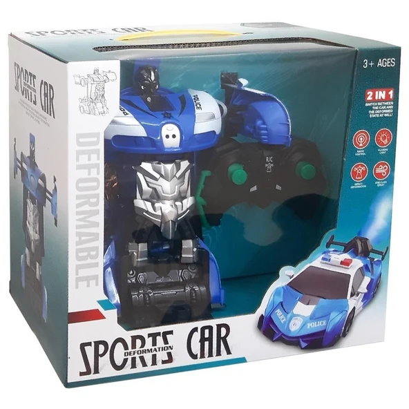 31 cm Şarjlı Uzaktan Kumandalı Robota Dönüşen Araba 0736 - 2
