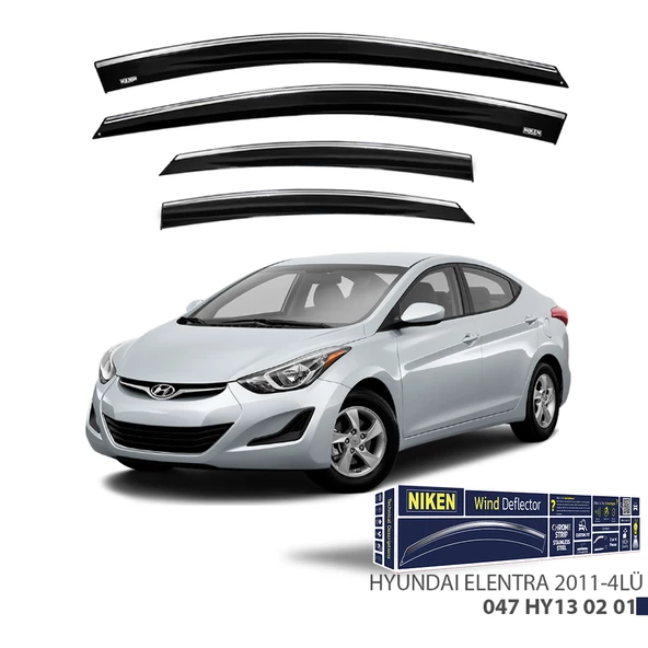 Hyundai Elantra 2011 2012 2013 2014 2015 KROMLU CAM RÜZGARLIĞI 4 LÜ