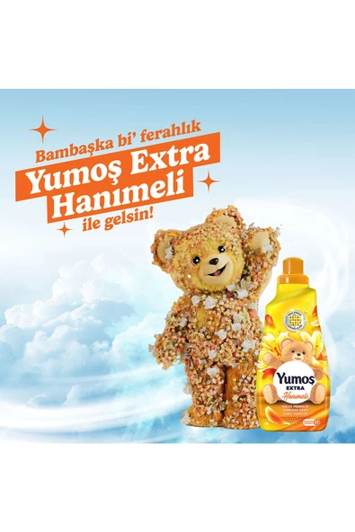 Yumoş Extra Konsantre Çamaşır Yumuşatıcısı Hanımeli 2 x 1440 ML - 3