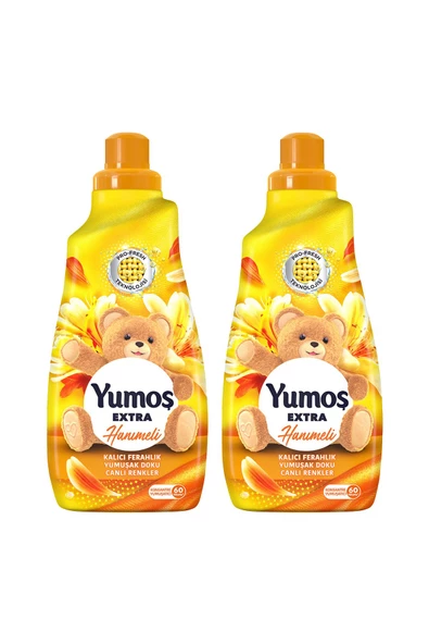 Yumoş Extra Konsantre Çamaşır Yumuşatıcısı Hanımeli 2 x 1440 ML - 2