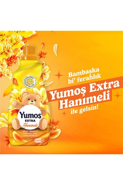 Yumoş Extra Konsantre Çamaşır Yumuşatıcısı Hanımeli 2 x 1440 ML - 4