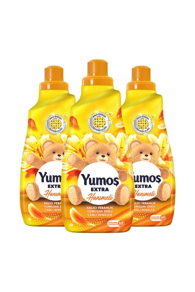 Yumoş Extra Konsantre Çamaşır Yumuşatıcısı Hanımeli 3 x 1440 ML - 2