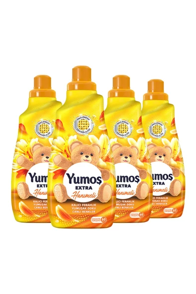 Yumoş Extra Hanımeli Çamaşır Yumuşatıcısı 4 x 1440 ML - 2