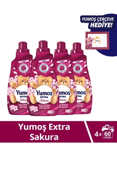 Yumoş Extra Çamaşır Yumuşatıcı Sakura 1440 ml x4
