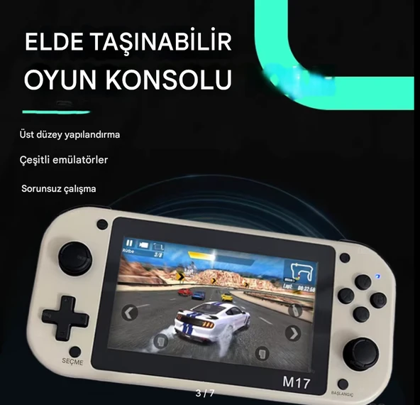 QASUL 4.3 inç Oyun Konsolu  25 Simülatörü Destekler, 20000 den fazla oyunlu 64 GB SD  Kart Hediye - 5