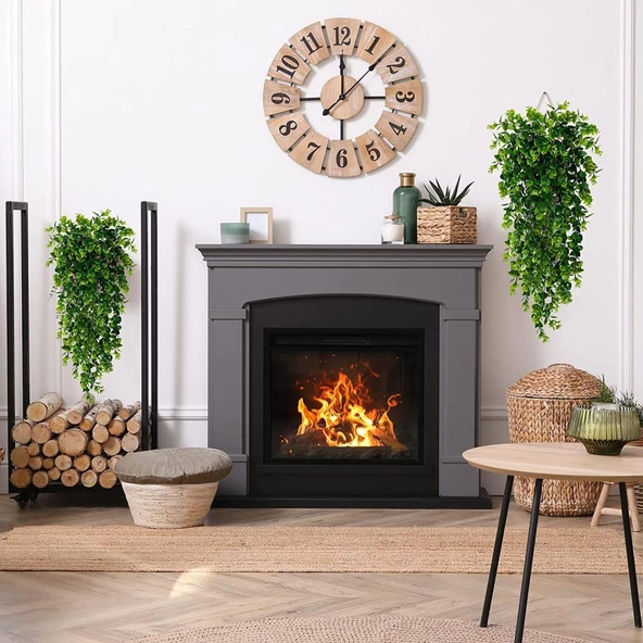 Nettenevime Yapay Çiçek 5dal Sarkan Okaliptus Şimşir Yapay Sarmaşık 70cm - 4