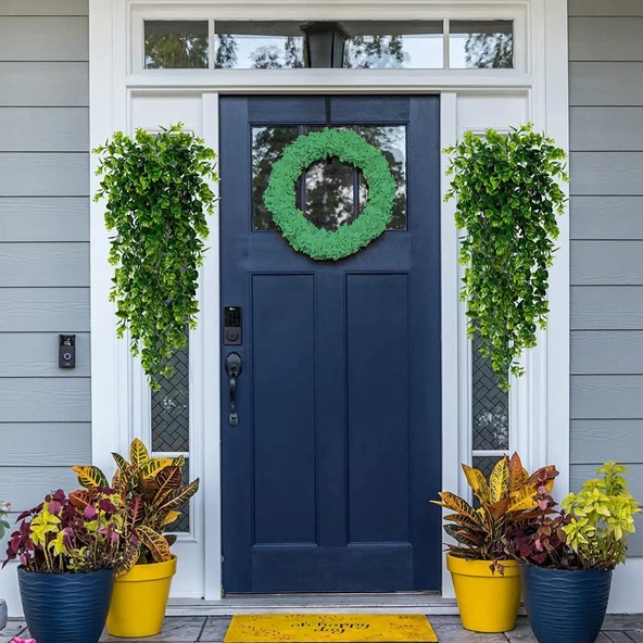 Nettenevime Yapay Çiçek 5dal Sarkan Okaliptus Şimşir Yapay Sarmaşık 70cm - 6