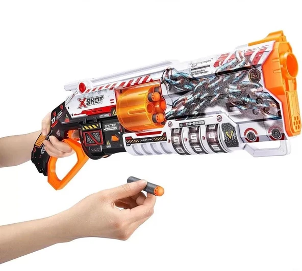 X-Shot Skins Lock Blaster 16 Dartlı Sünger Atan Oyuncak Silah - 2