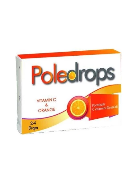 Poledrops Portakal C Vitamini 24 Pastil