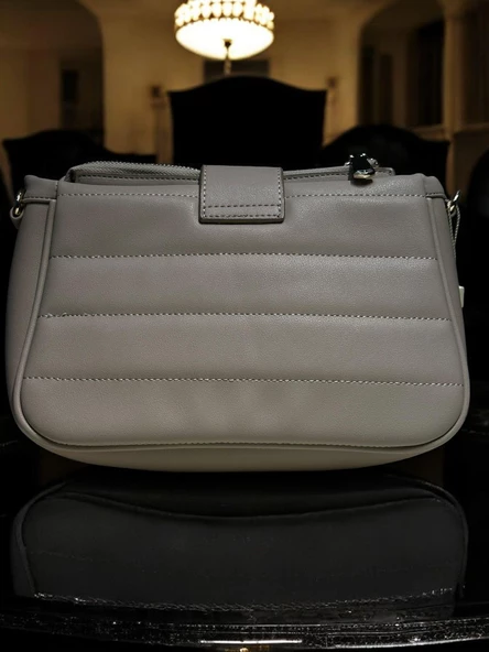 Levidor Özel Renk El Ve Kol Çantası Olarak Tasarlanmış Suni Deri Bayan Omuz Çantası LEVDR.7363930059KUM - Resim 5