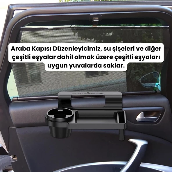 Coofbe Araç İçi Organizer Araç Bardaklık Tutucu Araç Eşya Saklama Kutusu Oto Bardaklık Tutucu - Resim 3