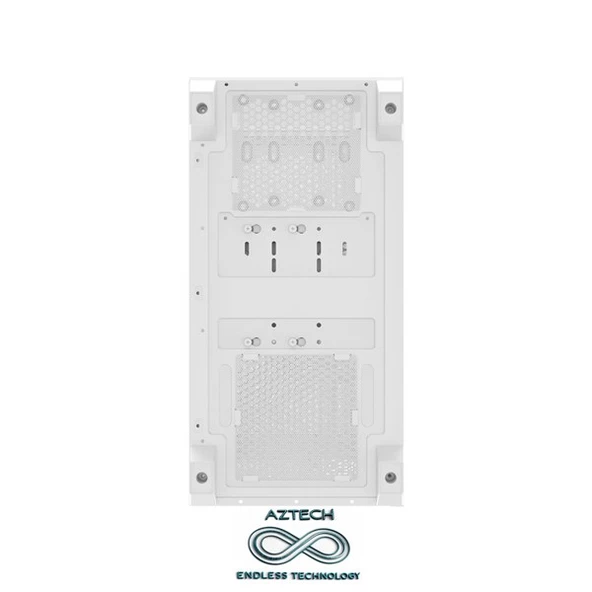 AZTECH AZT101 W Gaming Mid-Tower PC Kasası Beyaz - Resim 5