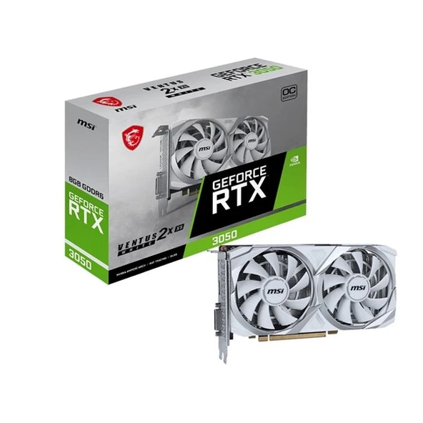 MSI RTX3050 8GB VENTUS 2X WHITE 8G GDDR6 128bit HDMI DVI DP PCIe 16X v4.0