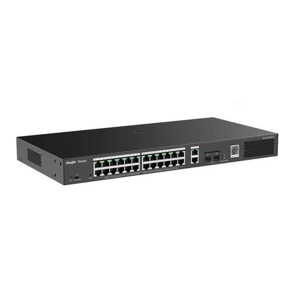 RUIJIE 24port 370w FULL PoE RG-ES228GS-P GIGABIT 2-FSP 2-Uplink Yönetilebilir Switch ürün görseli