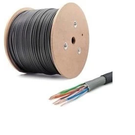 QPORT Q-CATO7 S/FTP 23AWG 500m CAT7 SİYAH KABLO (HALOGEEN FREE) FULL BAKIR