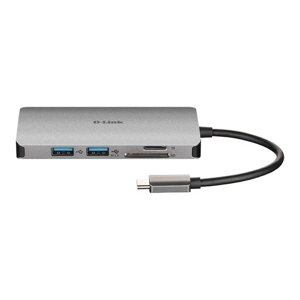 D-LINK DUB-C106 0.15metre TYPE-C - HDMI_USB 3.0 Çevirici Adaptör 4K-60Hz/100W - Resim 2
