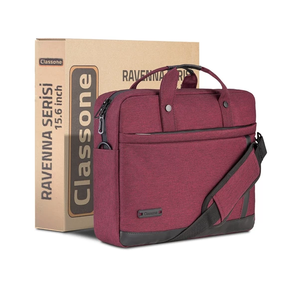 Classone Ravenna Serisi VP1505 15.6" Notebook Çantası-Bordo