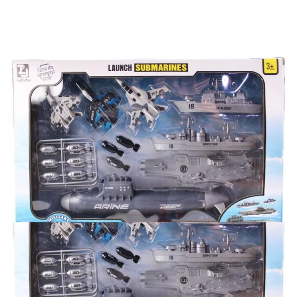 Nessiworld KZL-T074 Denizaltılı Savaş Oyun Seti -Kızılkaya Oyuncak