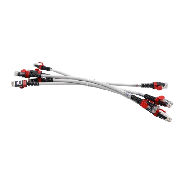 HCS CAT6 UTP LSOH 0,30 MT GRİ PATCH CORD (5'Lİ PAKET) - 2
