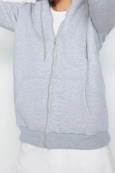 Tarz Regular Kapüşonlu Standart Kol Regular Örme Sweatshirt - 3