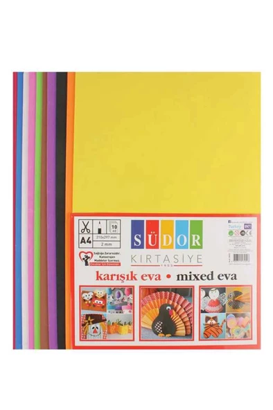 Südor Eva A4 Karışık 10 Renk - 1