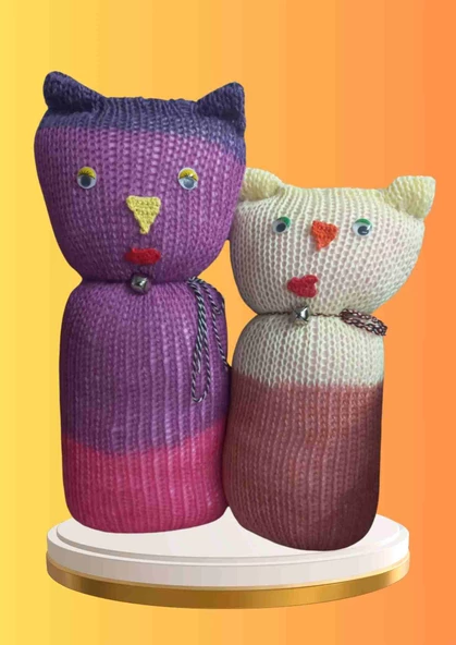 Tıkırık Örgü Yastık Uyku ve Oyun Arkadaşı Pembeş&Minik - 35 cm-45 cm